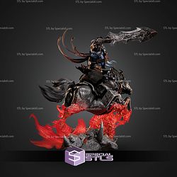 War Darksiders on Horse 430mm STL Files