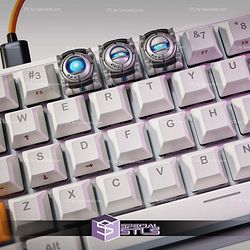 Wheatly Portal 2 Keycaps STL Files