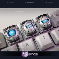 Wheatly Portal 2 Keycaps STL Files