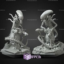 Xenomorph Smoke Break Version 190mm STL Files