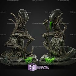Xenomorph Smoke Break Version 190mm STL Files