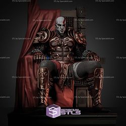 Young Spartan Kratos Throne STL Files