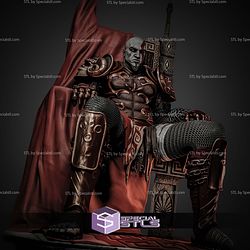 Young Spartan Kratos Throne STL Files
