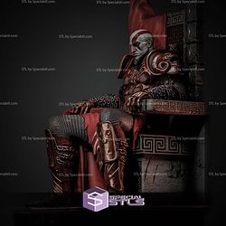Young Spartan Kratos Throne STL Files