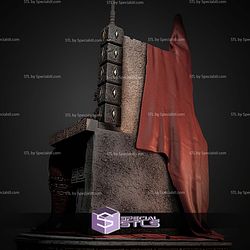 Young Spartan Kratos Throne STL Files