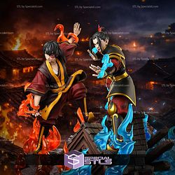 Zuko And Azula Avatar 350mm STL Files