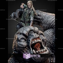 Legolas Vs Troll Bundle Diorama STL Files