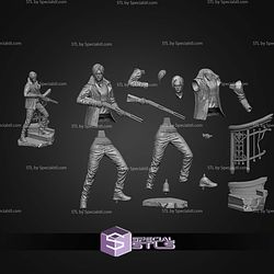 Diorama Leon Kennedy and Grace Ashcroft Bundle STL Files