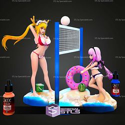 Kanna Kamui and Tohru Volleyball Bundle STL Files