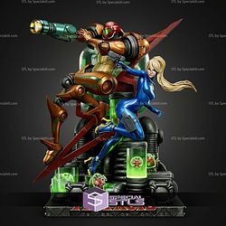 Metroid Diorama Bundle STL Files