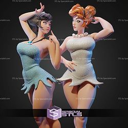 Betty Rubble and Wilma STL Files