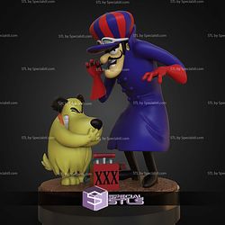 Dick Dastardly and Muttley STL Files - Base