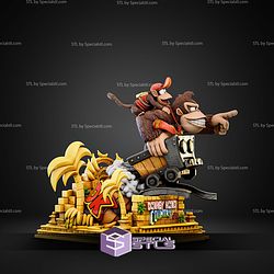 Donkey Kong Donkey and Diddy Diorama Bundle STL Files