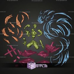 Akaza Demon Slayer Diorama 290mm STL Files