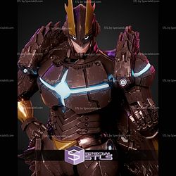All Might Armored 350mm STL Files