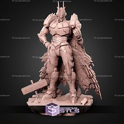 All Might Armored 350mm STL Files