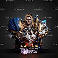 Arthas Portrait Bust 299mm STL Files