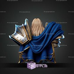 Arthas Portrait Bust 299mm STL Files
