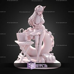 Atago Azur Lane Pink 250mm STL Files