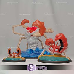Basic Pokemon Collection Krabby Kingler Gigantamax STL Files