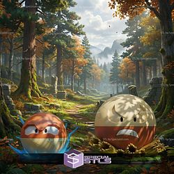 Basic Pokemon Collection Voltorb Electrode Hisui STL Files
