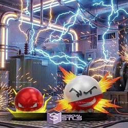 Basic Pokemon Collection Voltorb Electrode Kanto STL Files