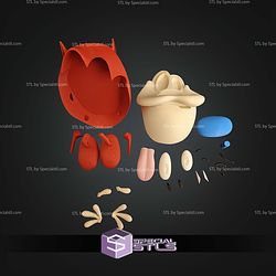 Basic STL Files Stimpy Ren and Stimpy Show Multipart