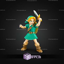 Basic STL Files Young Link Zelda Multipart