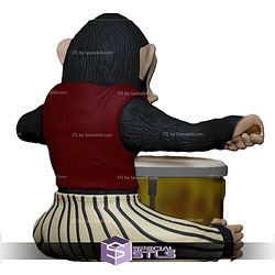 Basic STL Pop Corn Pochoclera Monkey