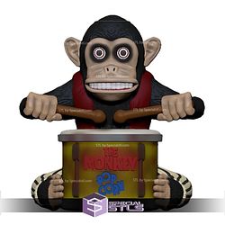Basic STL Pop Corn Pochoclera Monkey