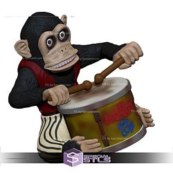 Basic STL Pop Corn Pochoclera Monkey