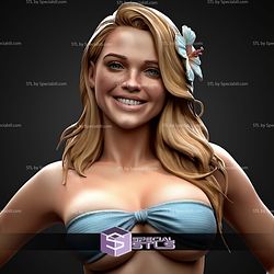 Beach Outfit Girl Smile On Beach STL Files