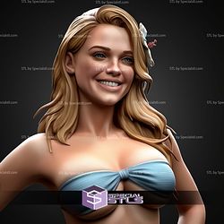Beach Outfit Girl Smile On Beach STL Files