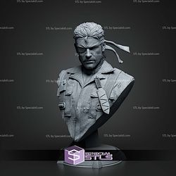 Big Boss Metal Gear Cigarette Bust 143mm STL Files