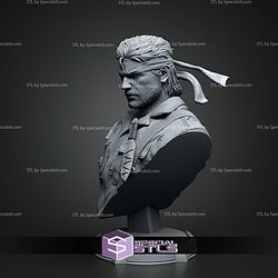 Big Boss Metal Gear Cigarette Bust 143mm STL Files