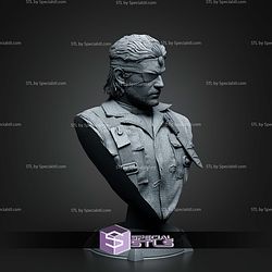 Big Boss Metal Gear Cigarette Bust 143mm STL Files