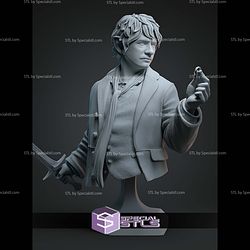 Bilbo Baggins Bust 77mm STL Files