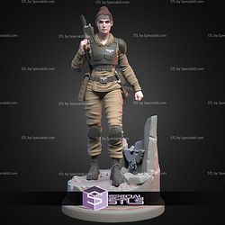 Cadian Guardswoman WH40K STL Miniatures