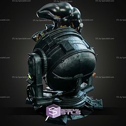 Catwoman On Bat Lamp STL Files