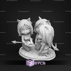 Cerberus Chibi Helltaker 122mm STL Files