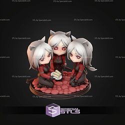 Cerberus Chibi Helltaker 122mm STL Files