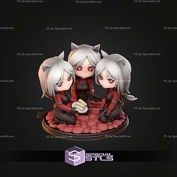 Cerberus Chibi Helltaker 122mm STL Files
