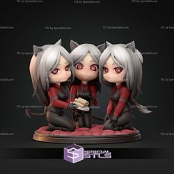 Cerberus Chibi Helltaker 122mm STL Files