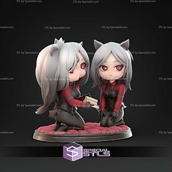 Cerberus Chibi Helltaker 122mm STL Files