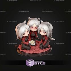 Cerberus Chibi Helltaker 122mm STL Files