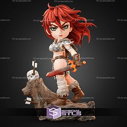 Chibi Red Sonja 177mm STL Files