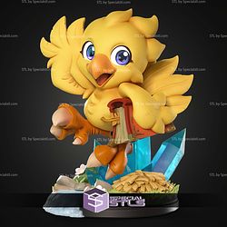 Chocobo Final Fantasy Chibi 125mm STL Files