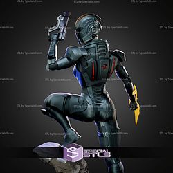 Commander Shepard Mass Effect With Helmet STL Files