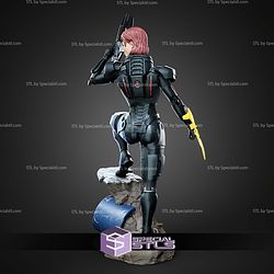 Commander Shepard Mass Effect With Helmet STL Files