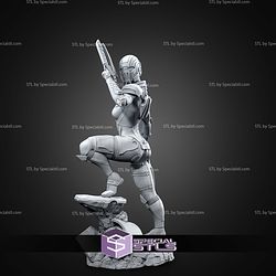 Commander Shepard Mass Effect With Helmet STL Files